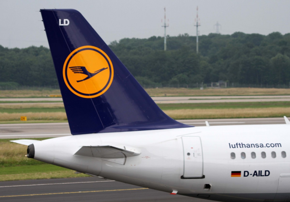 Lufthansa, D-AILD  Dinkelsbhl , Airbus, A 319-100 (Seitenleitwerk/Tail), 01.07.2013, DUS-EDDL, Dsseldorf, Germany 