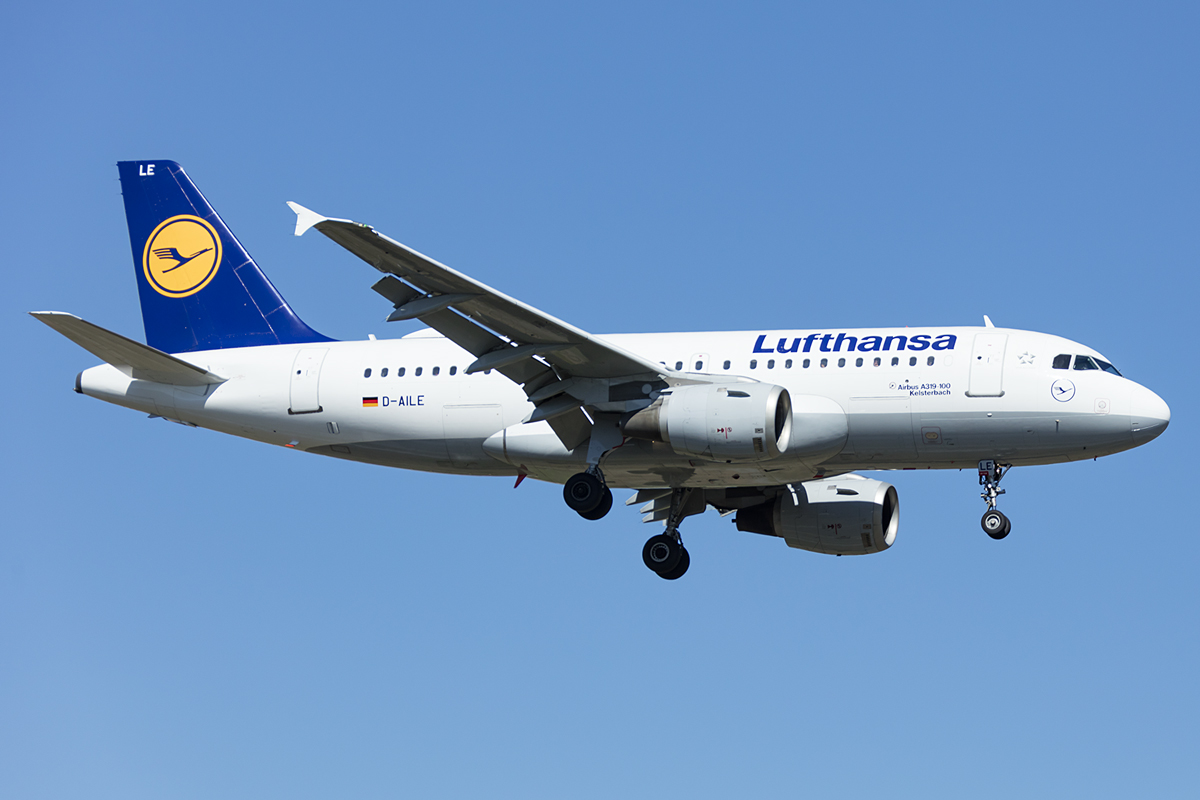Lufthansa, D-AILE, Airbus, A319-114, 19.04.2019, FRA, Frankfurt, Germany 



