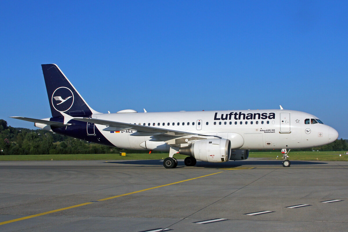 Lufthansa, D-AILE, Airbus A319-114, msn: 627,  Kelsterbach , 23.August 2024, ZRH Zürich, Switzerland.