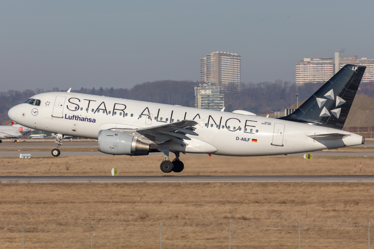 Lufthansa, D-AILF, Airbus, A319-114, 19.01.2022, STR, Stuttgart, Germany