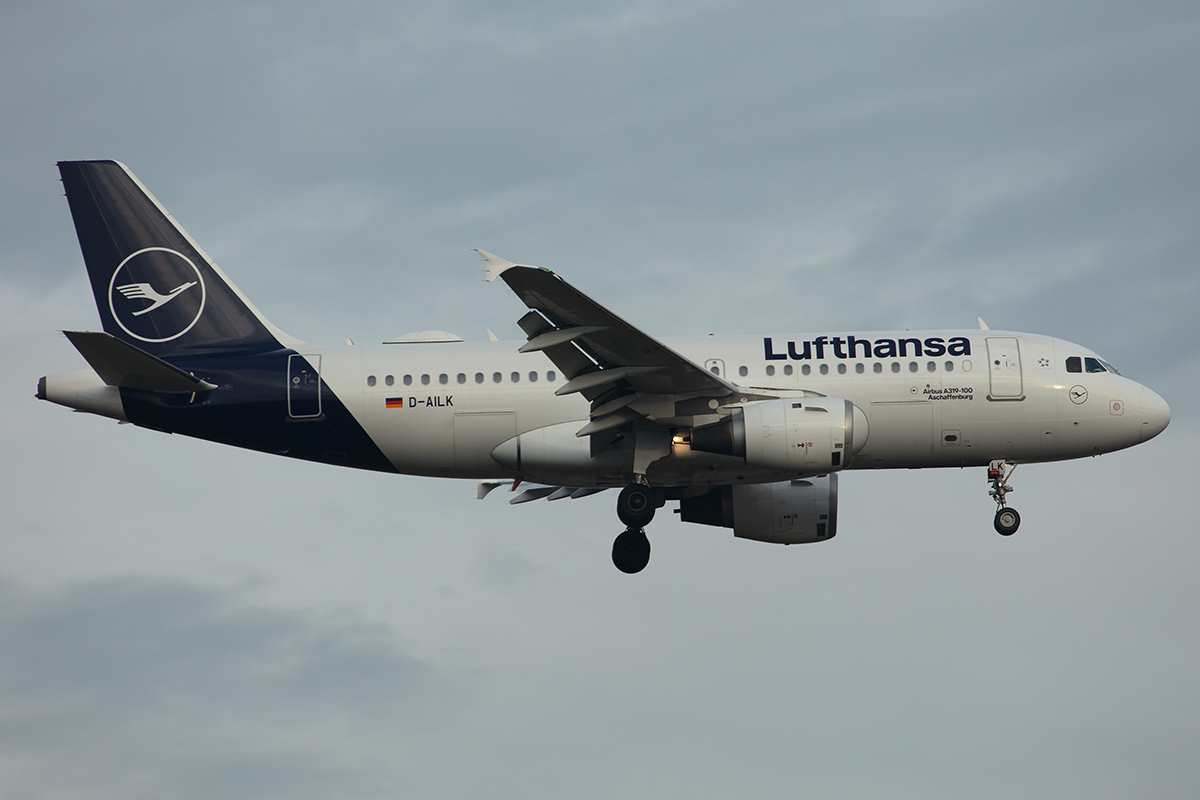 Lufthansa, D-AILK, Airbus, A319-114, 24.11.2019, FRA, Frankfurt, Germany




