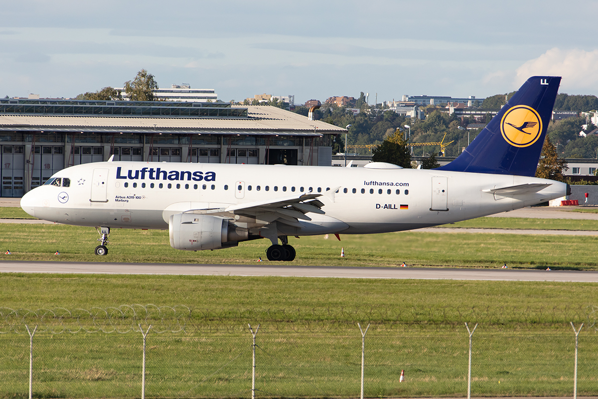 Lufthansa, D-AILL, Airbus, A319-114, 12.09.2019, STR, Stuttgart, Germany




