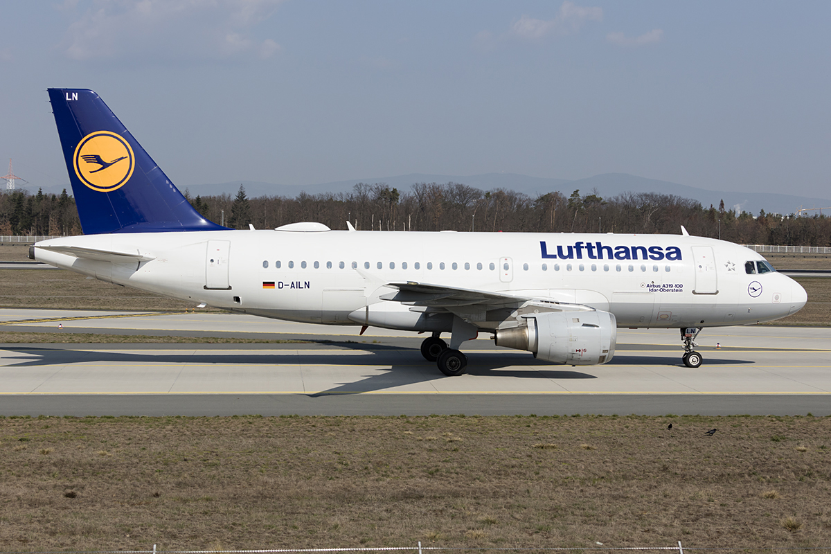 Lufthansa, D-AILN, Airbus, A319-114, 31.03.2019, FRA, Frankfurt, Germany 


