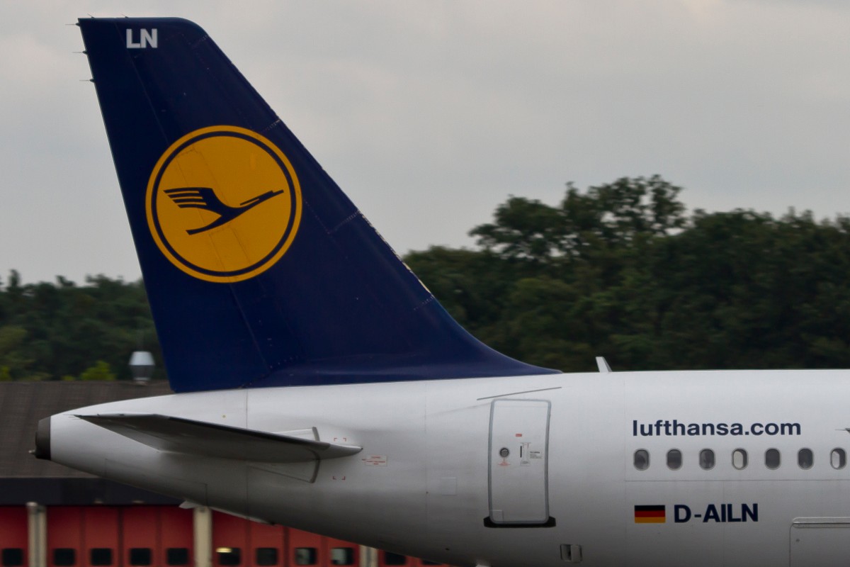 Lufthansa, D-AILN  Idar-Oberstein , Airbus, A 319-100 (Seitenleitwerk/Tail), 15.09.2014, FRA-EDDF, Frankfurt, Germany