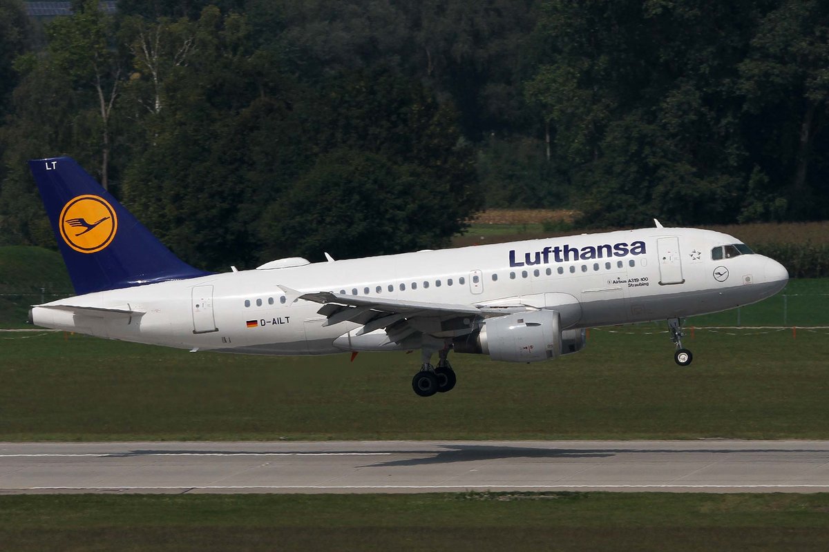Lufthansa, D-AILT, Airbus, A 319-114,  Straubing , MUC-EDDM, München, 05.09.2018, Germany