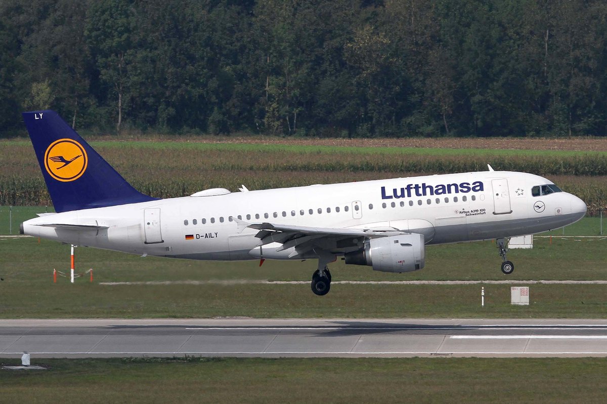 Lufthansa, D-AILY, Airbus, A 319-114,  Schweinfurt , MUC-EDDM, München, 05.09.2018, Germany