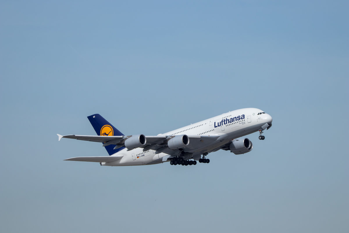 Lufthansa, D-AIMB, Airbus, 380-800, 03.04.2018, MUC, München, Germany, Flug: LH452 nach Los Angeles