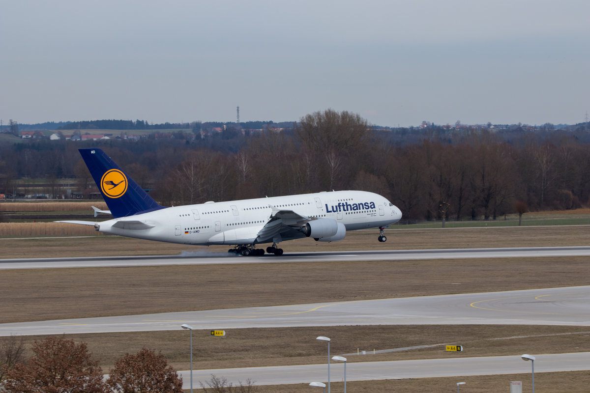 Lufthansa, D-AIMD, Airbus, A380-800, 31.03.2018, MUC, München, Germany, Flug: LH453 aus Los Angeles