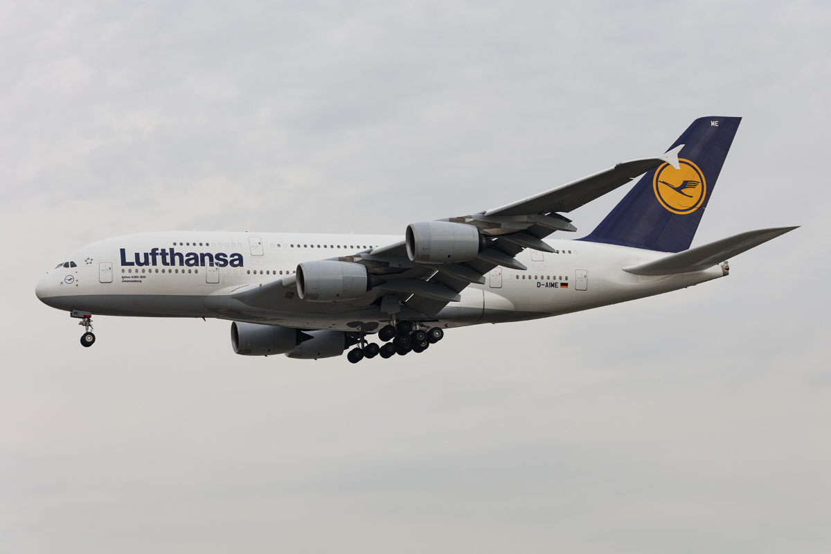 Lufthansa, D-AIME, Airbus, A380-841, 01.04.2017, FRA, Frankfurt, Germany 



