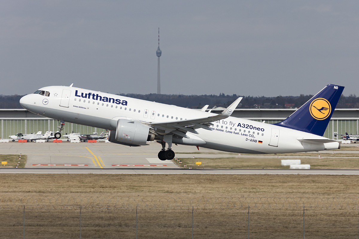 Lufthansa, D-AINB, Airbus, A320-271N, 17.03.2017, STR, Stuttgart, Germany 


