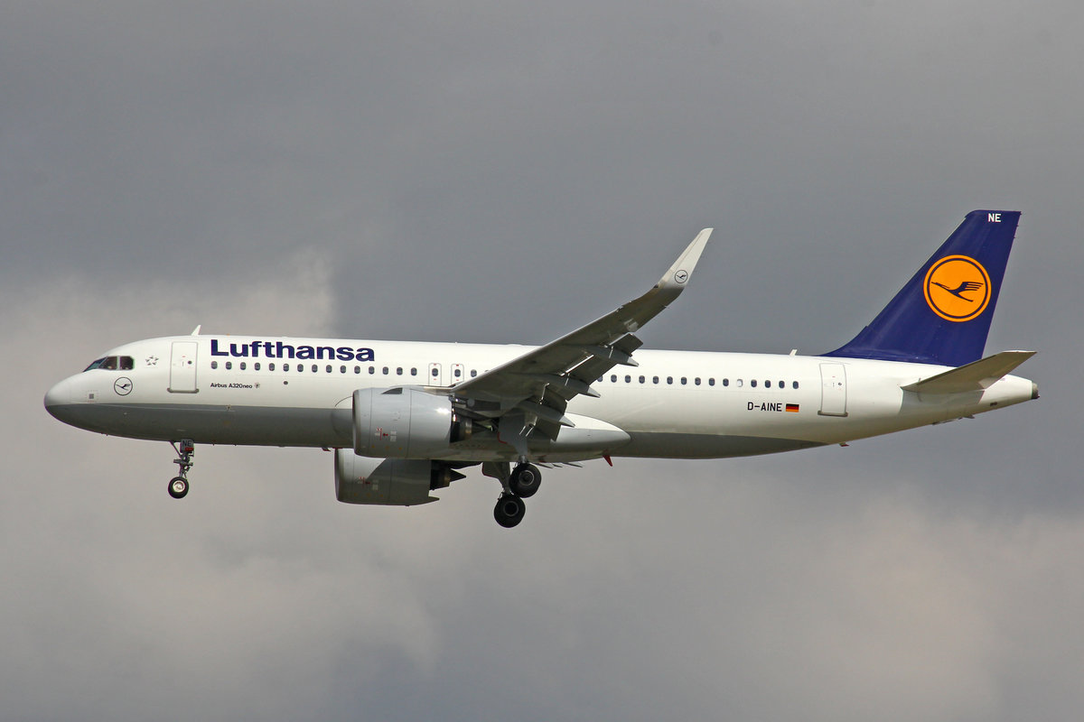 Lufthansa, D-AINE, Airbus A320-271N, msn: 7103 20.Mai 2017, FRA Frankfurt, Germany.
