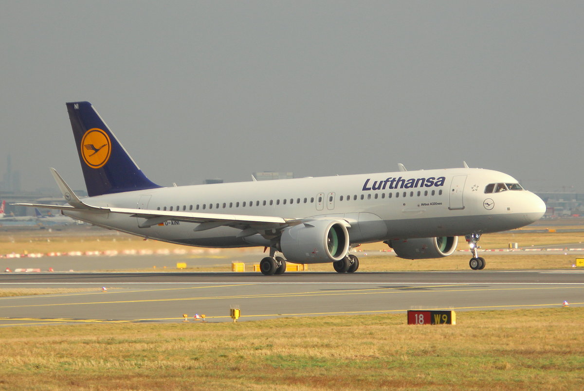 Lufthansa, D-AINI, MSN 7710, Airbus A 320-271N, 13.01.2018, FRA-EDDF, Frankfurt, Germany 