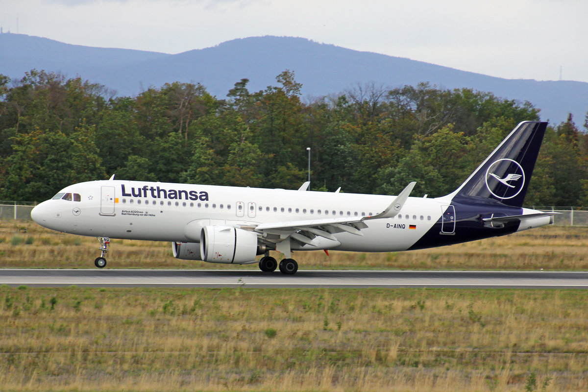 Lufthansa, D-AINQ, Airbus A320-271N, msn: 8870,  Bad Homburg vor der Höhe , 29.September 2019, FRA Frankfurt, Germany.