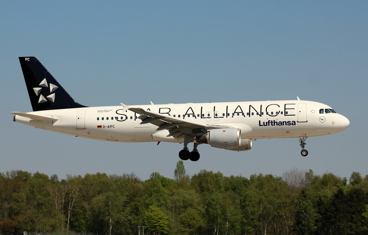 Lufthansa, D-AIPC,(c/n 71),Airbus A 320-211, 07.05.2016, HAM-EDDH, Hamburg, Germany (Star Alliance livery & Name: Braunschweig) 