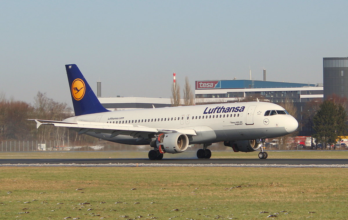 Lufthansa, D-AIPF,MSN 83, Airbus A 320-211,13.02.2018,HAM-EDDH, Hamburg, Germany (Name: Deggendorf) 