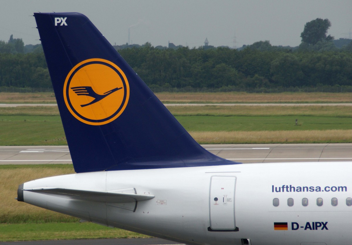 Lufthansa, D-AIPX  Mannheim , Airbus, A 320-200 (Seitenleitwerk/Tail), 01.07.2013, DUS-EDDL, Dsseldorf, Germany 