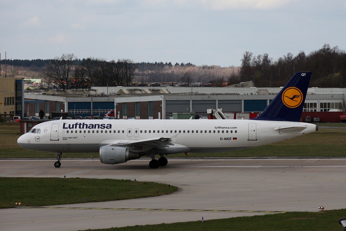 Lufthansa, D-AIQT, (c/n 1337),Airbus A 320-214,28.03.2015 , HAM-EDDH, Hamburg, Germany (Taufname :Gotha)