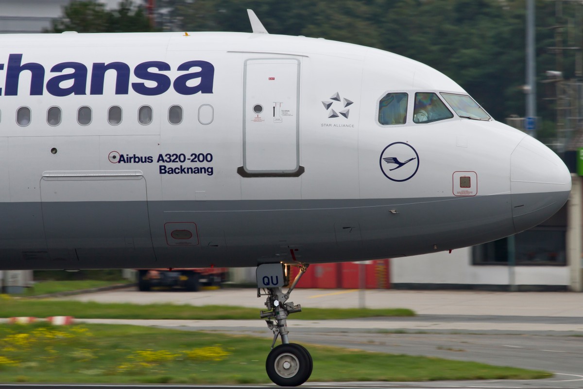 Lufthansa, D-AIQU  Backnang , Airbus, A 320-200 (Bug/Nose), 15.09.2014, FRA-EDDF, Frankfurt, Germany 