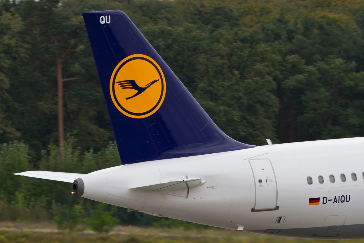 Lufthansa, D-AIQU  Backnang , Airbus, A 320-200 (Seitenleitwerk/Tail), 15.09.2014, FRA-EDDF, Frankfurt, Germany 