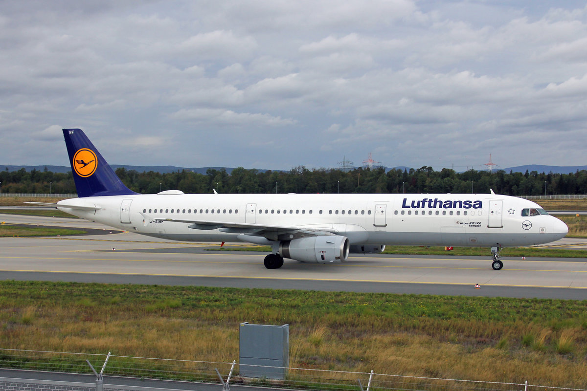 Lufthansa, D-AIRF, Airbus A321-131, msn: 493,  Kempten , 29.September 2019, FRA Frankfurt, Germany.