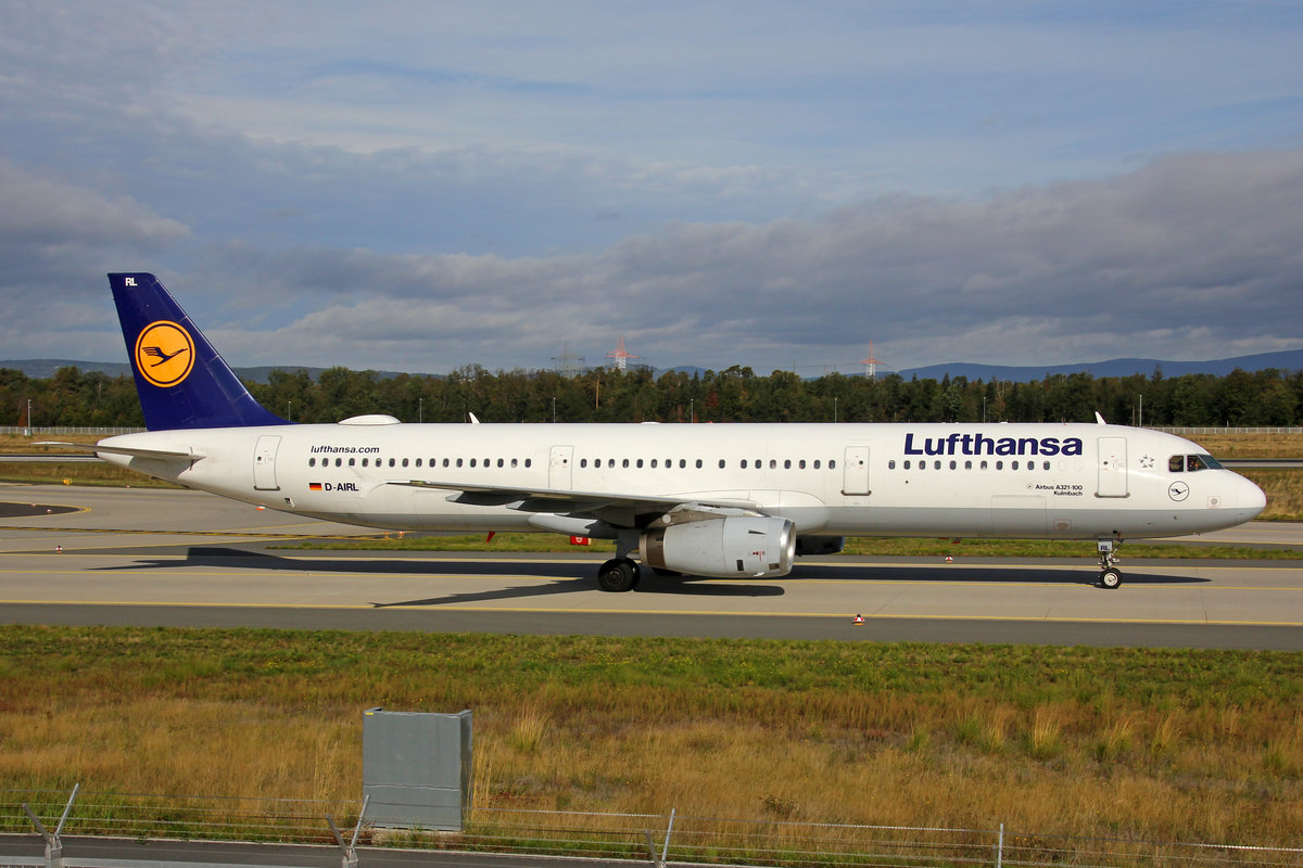 Lufthansa, D-AIRL, Airbus A321-131, msn: 505,  Kulmbach , 29.September 2019, FRA Frankfurt, Germany.