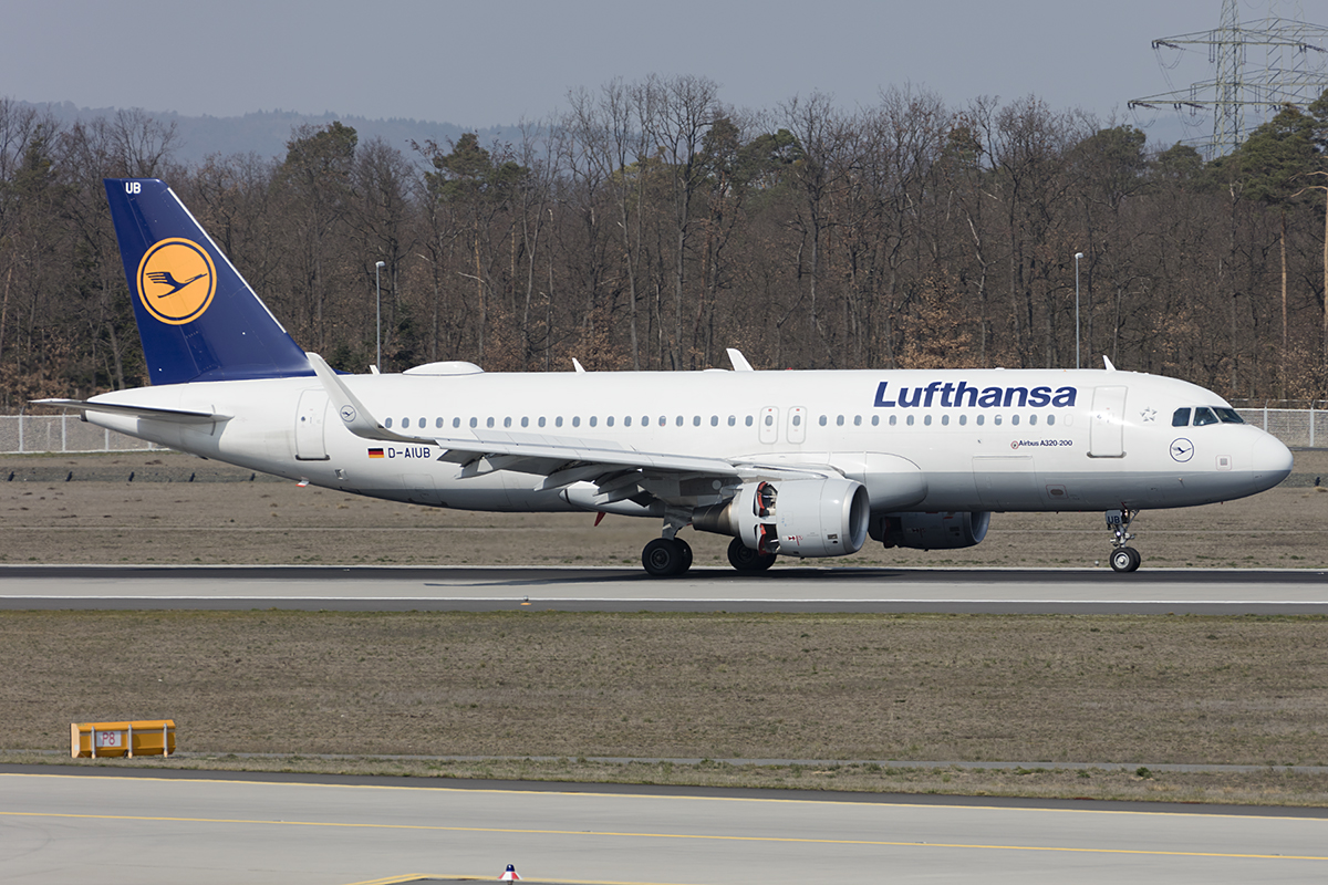 Lufthansa, D-AIUB, Airbus, A320-214, 31.03.2019, FRA, Frankfurt, Germany 



