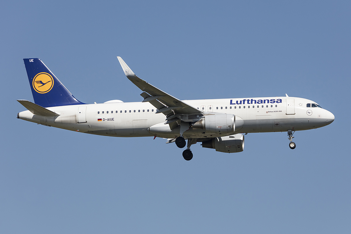 Lufthansa, D-AIUE, Airbus, A320-214, 18.04.2018, FRA, Frankfurt, Germany 


