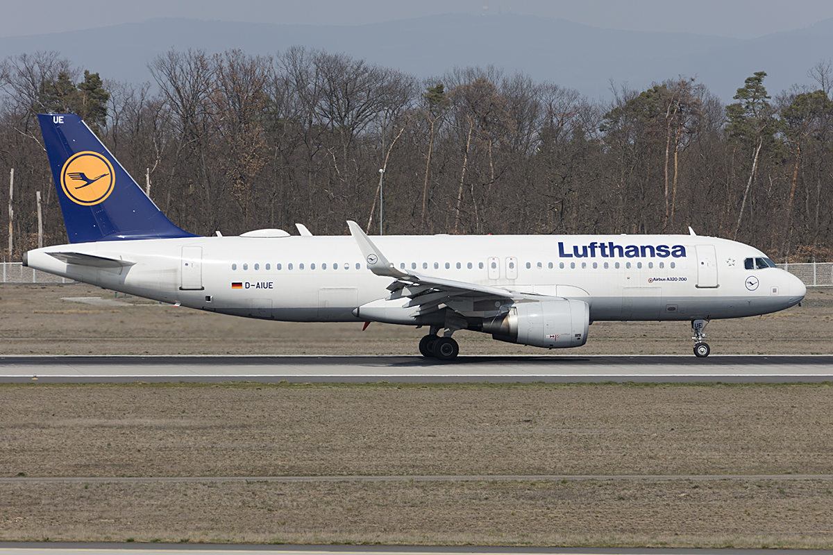 Lufthansa, D-AIUE, Airbus, A320-214, 31.03.2019, FRA, Frankfurt, Germany 




