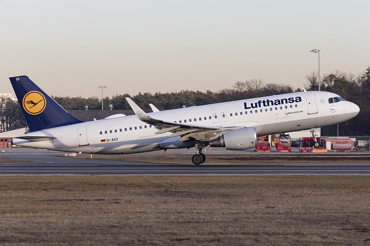 Lufthansa, D-AIUI, Airbus, A320-214, 14.02.2019, FRA, Frankfurt, Germany 


