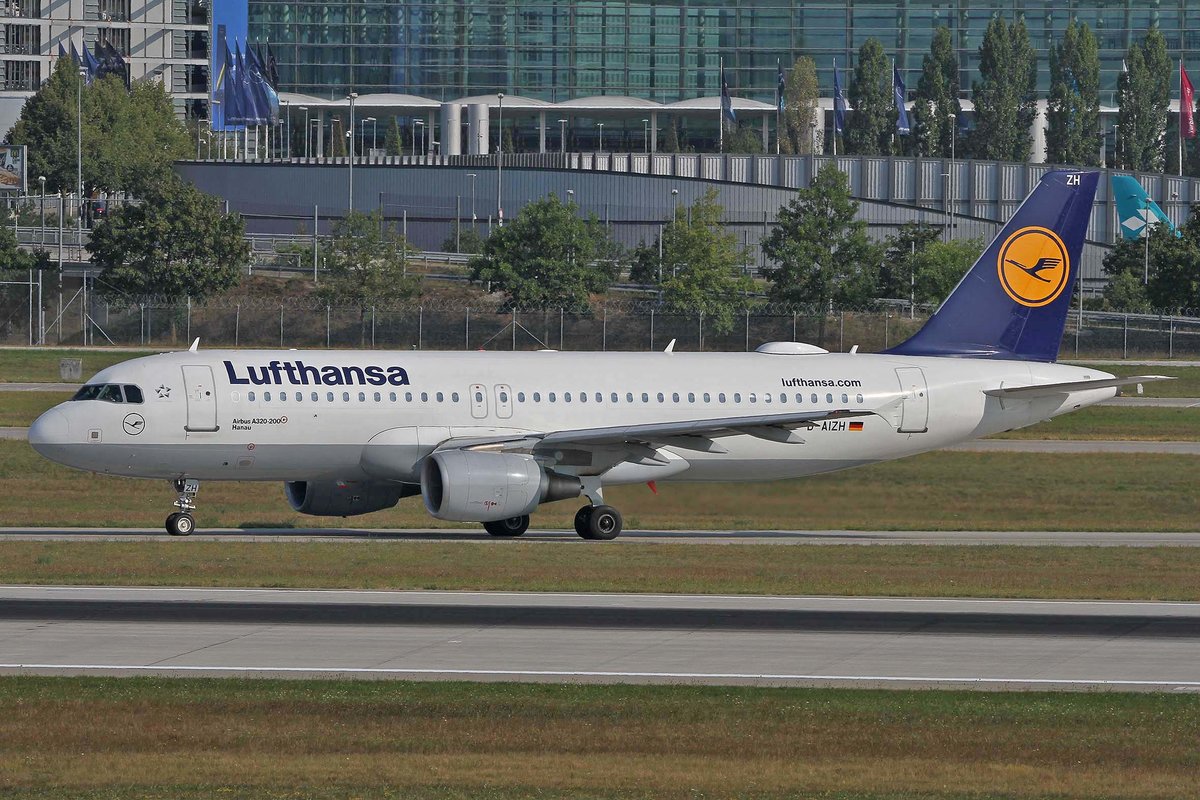 Lufthansa, D-AIZH, Airbus, A 320-214,  Hanau , MUC-EDDM, München, 20.08.2018, Germany