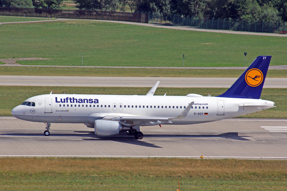 Lufthansa, D-AIZY, Airbus A320-214, 08.Juli 2017, ZRH Zürich, Switzerland.