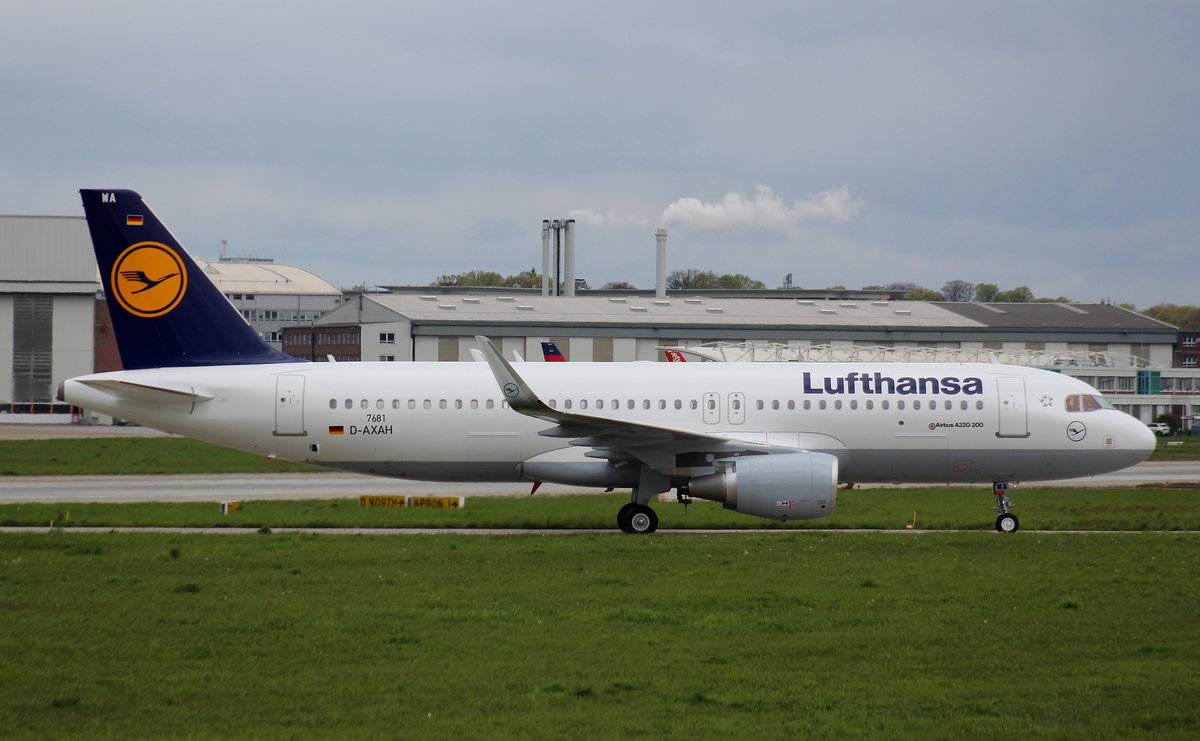 Lufthansa, D-AXAH, Reg. D-AIWA, MSN 7681, Airbus A 320-214 (SL), 10.05.2017,XFW-EDHI, Hamburg-Finkenwerder, Germany 