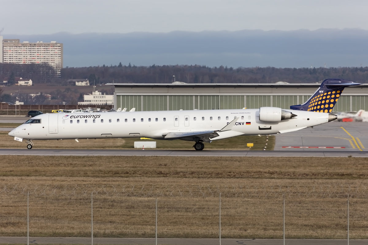 Lufthansa - Eurowings, D-ACNV, Bombardier, CRJ-900, 11.12.2015, STR, Stuttgart, Germany 



