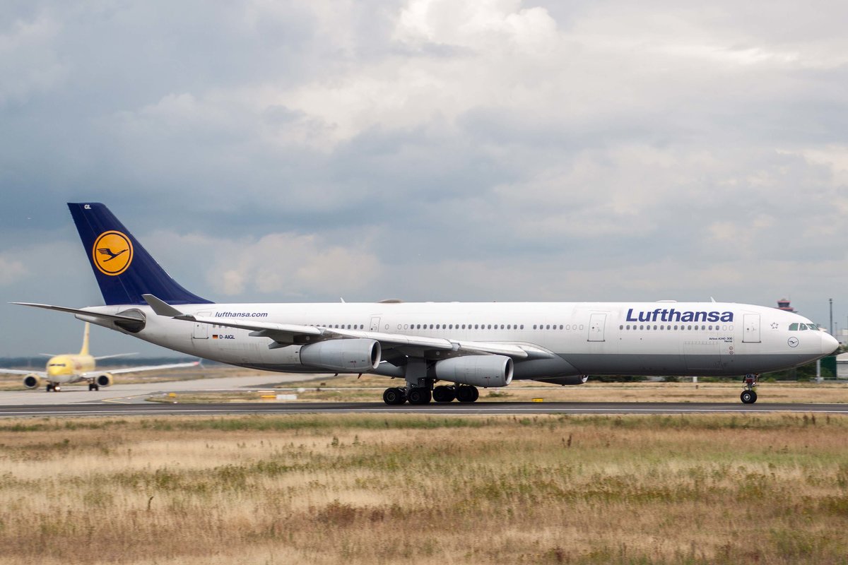 Lufthansa (LH-DLH), D-AIGL  Herne , Airbus, A 340-313X, 10.07.2017, FRA-EDDF, Frankfurt, Germany 