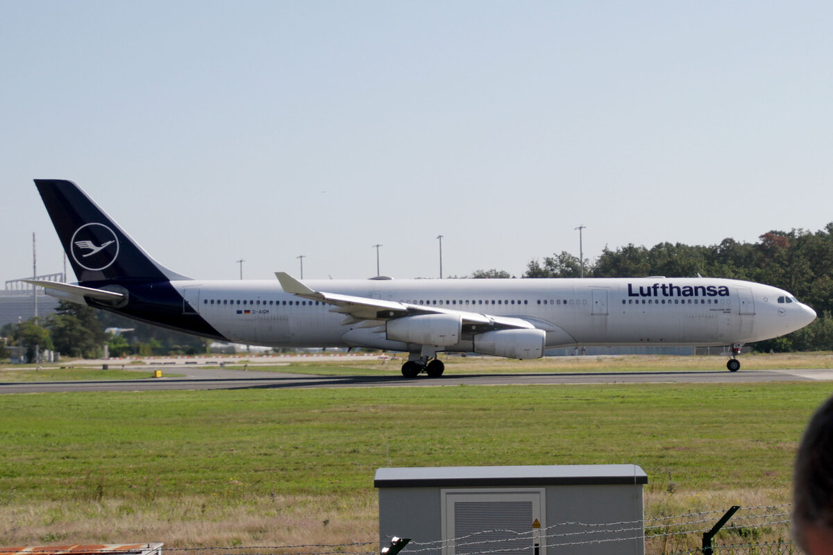 Lufthansa (LH-DLH), D-AIGM  Grlitz , Airbus, A 340-313, 15.09.2023, EDDF-FRA, Frankfurt, Germany
