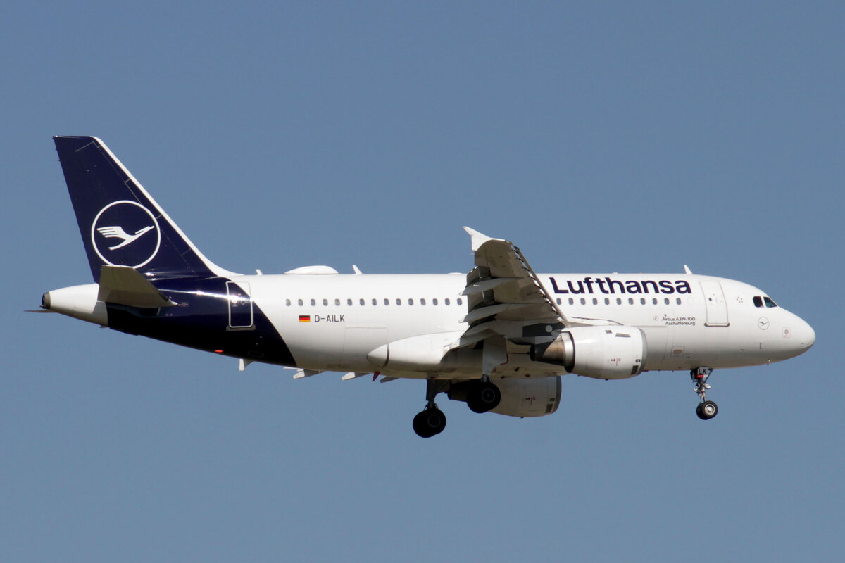 Lufthansa (LH-DLH), D-AILK  Aschaffenburg , Airbus, A 319-114 ~ neue LH-Lkrg., 15.09.2023, EDDF-FRA, Frankfurt, Germany