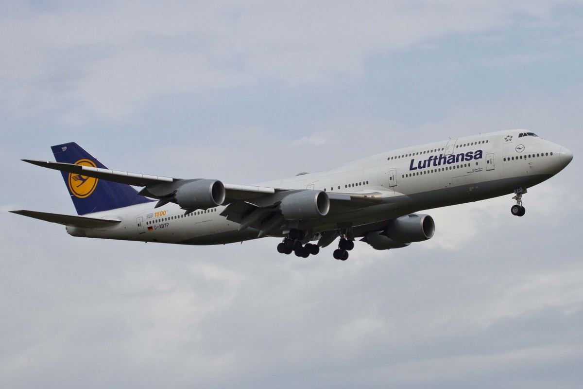 Lufthansa (LH/DLH), D-ABYP  Nordrhein - Westfalen , Boeing, 747-830 (1500th. Boeing 747), 17.04.2015, FRA-EDDF, Frankfurt, Germany