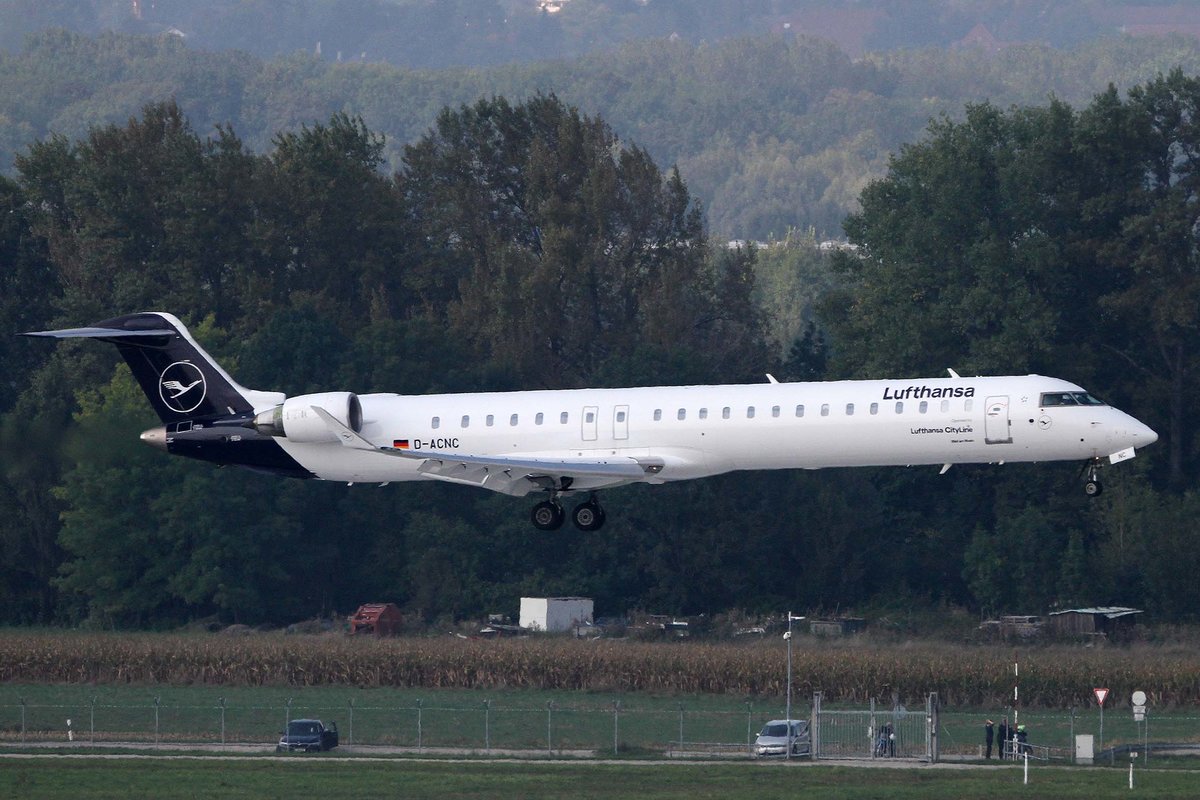 Lufthansa Regional -CityLine-, D-ACNC, Bombardier (Canadair), CRJ-900 NG (CL-600-2D24),  Weil am Rhein  ~ neue CL-Lkrg., MUC-EDDM, München, 05.09.2018, Germany