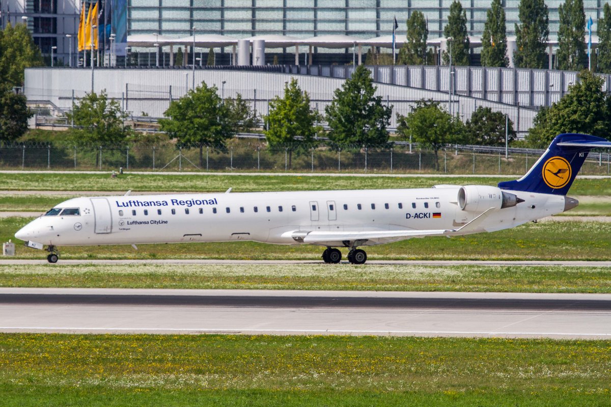 Lufthansa Regional -CityLine- (CH-CLH), D-ACKI  Tuttlingen , Bombardier (Canadair), CRJ-900 LR (CL-600-2D24), 22.08.2017, MUC-EDDM, München, Germany 