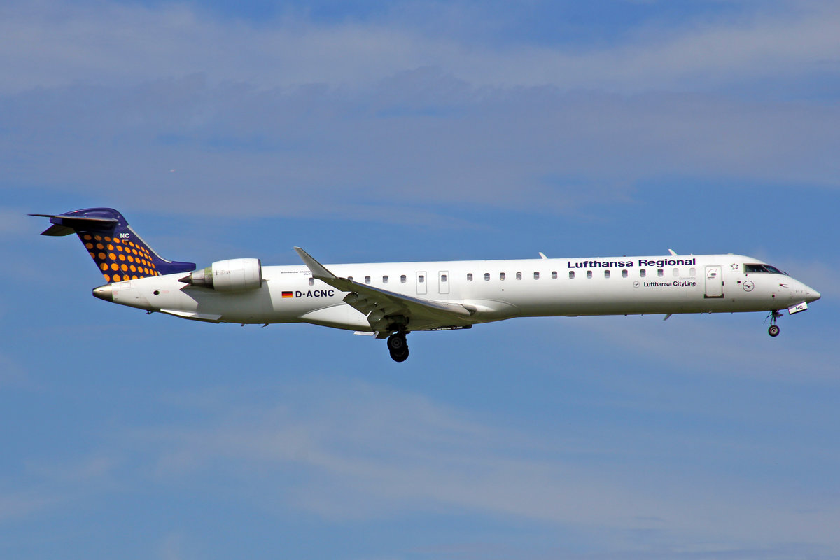 Lufthansa Regional CityLine, D-ACNC, Bombardier CRJ-900LR,  Weil am Rhein , 29.Juli 2017, ZRH Zürich, Switzerland.