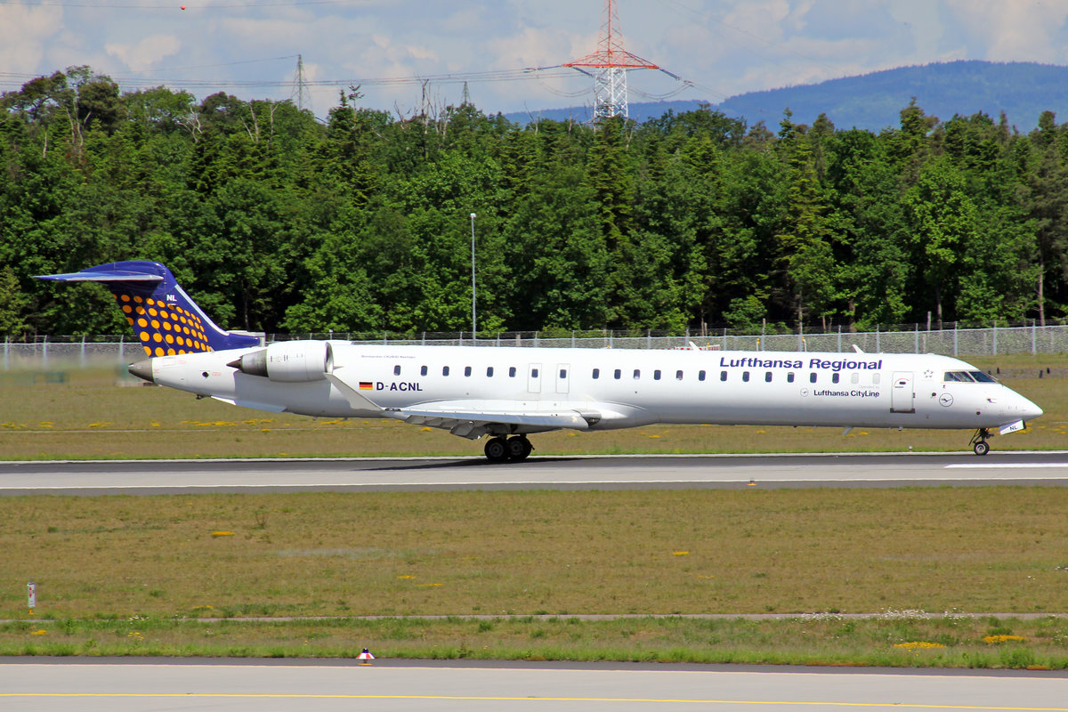 Lufthansa Regional CityLine, D-ACNL, Bombardier CRJ-900LR, 21.Mai 2017, FRA Frankfurt am Main, Germany.