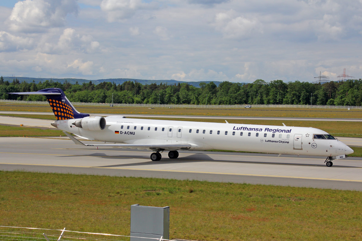 Lufthansa Regional CityLine, D-ACNU, Bombardier CRJ-900LR,  Uetersen , 20.Mai 2017, FRA Frankfurt am Main, Germany.
