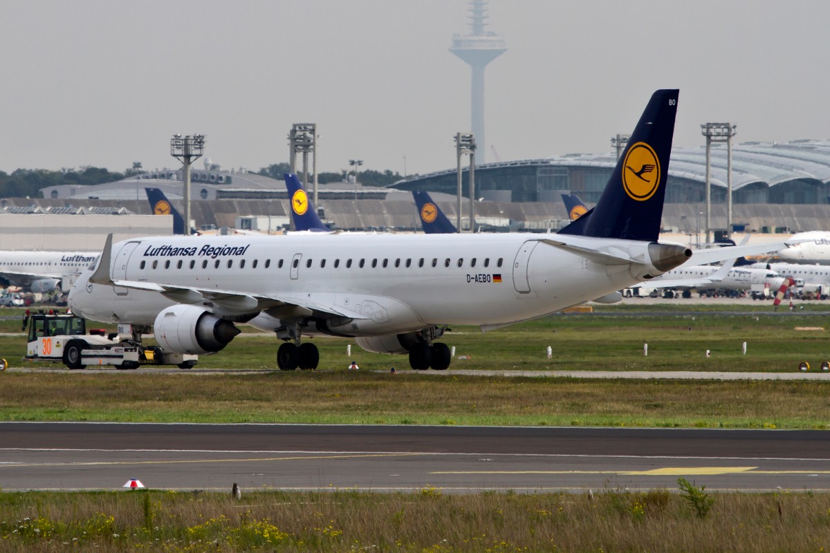 Lufthansa Regional (CityLine), D-AEBO  ohne , Embraer, 195 LR, 15.09.2014, FRA-EDDF, Frankfurt, Germany