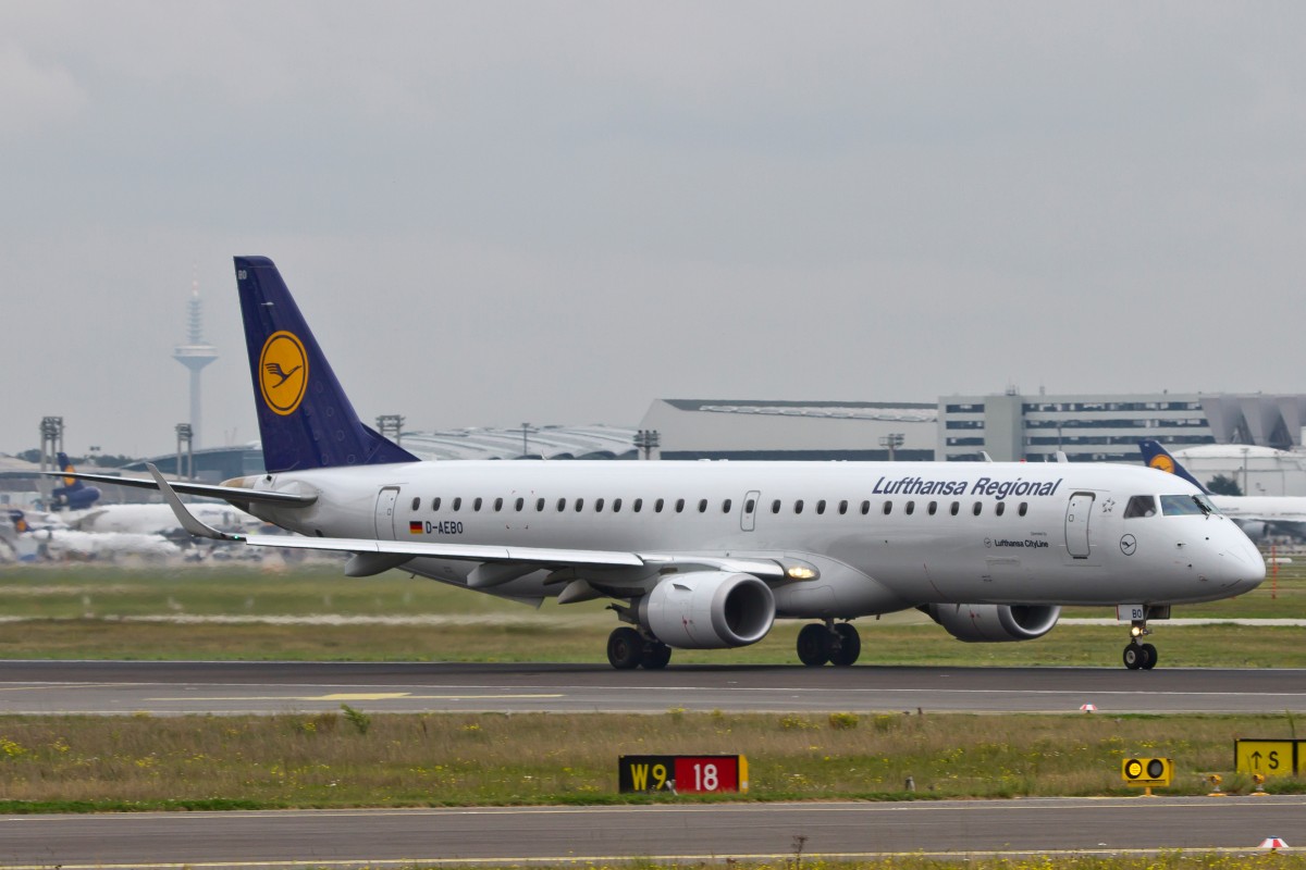 Lufthansa Regional (CityLine), D-AEBO  ohne , Embraer, 195 LR, 15.09.2014, FRA-EDDF, Frankfurt, Germany