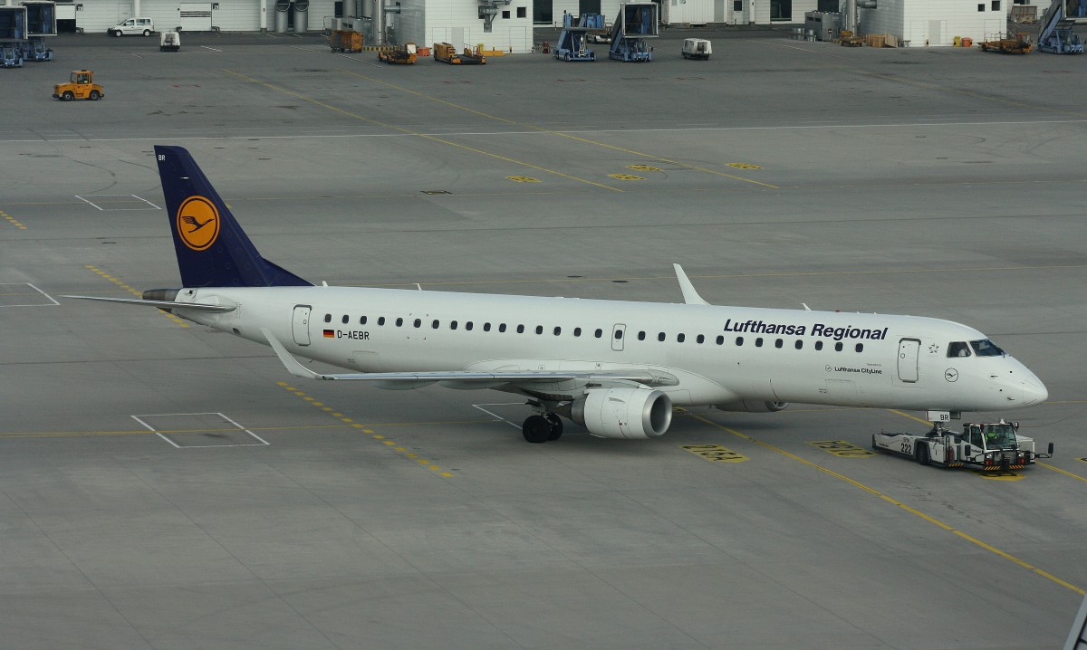 Lufthansa Regional CityLine, D-AEBR,(c/n 19000558),Embraer ERJ 190-200 LR, 23.04.2015, MUC-EDDM, München, Germany 