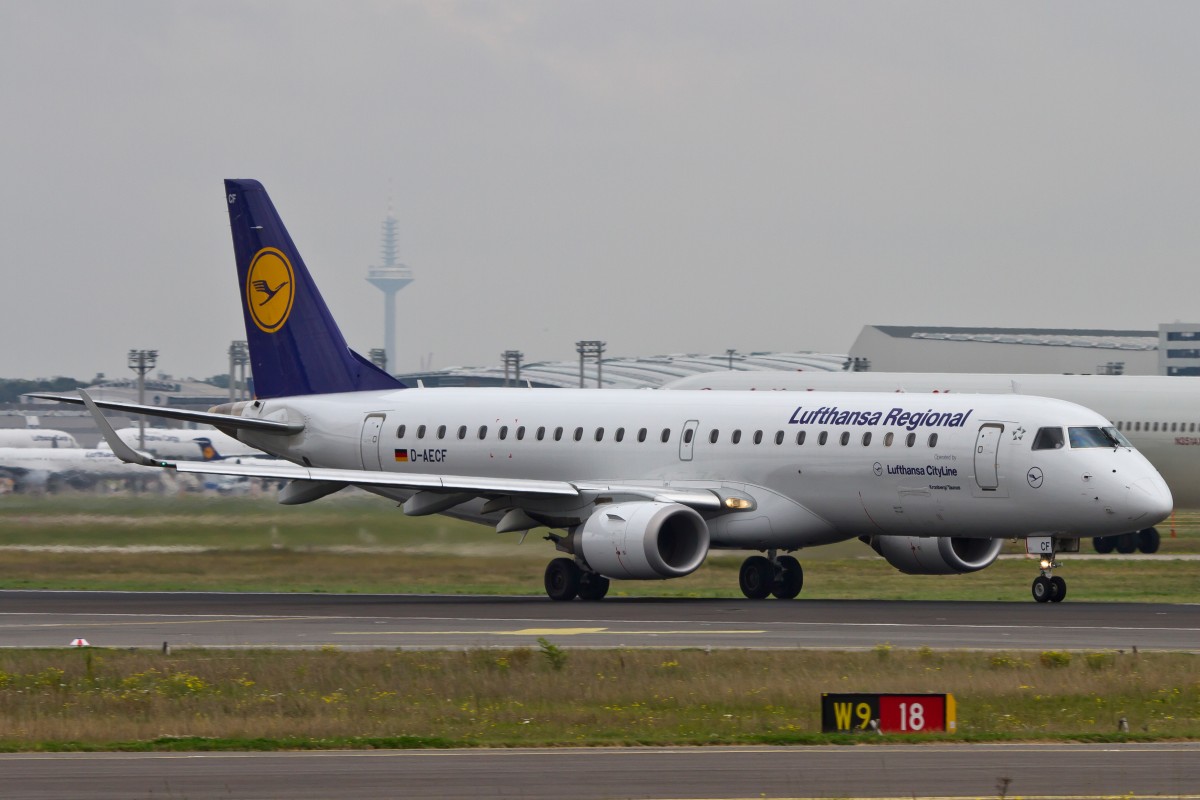 Lufthansa Regional (CityLine), D-AECF  Kronberg / Taunus , Embraer, 190 LR, 15.09.2014, FRA-EDDF, Frankfurt, Germany