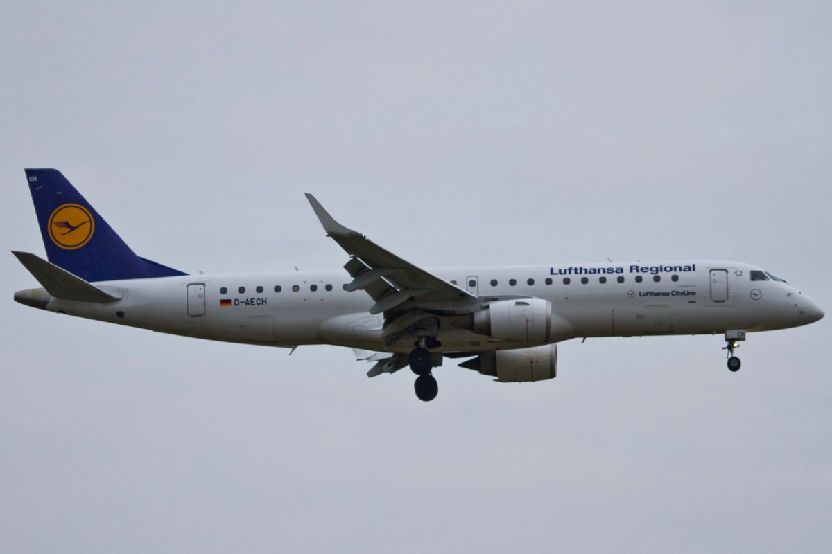 Lufthansa Regional (CityLine), D-AECH  Alzey , Embraer, 190 LR, 17.04.2015, FRA-EDDF, Frankfurt, Germany
