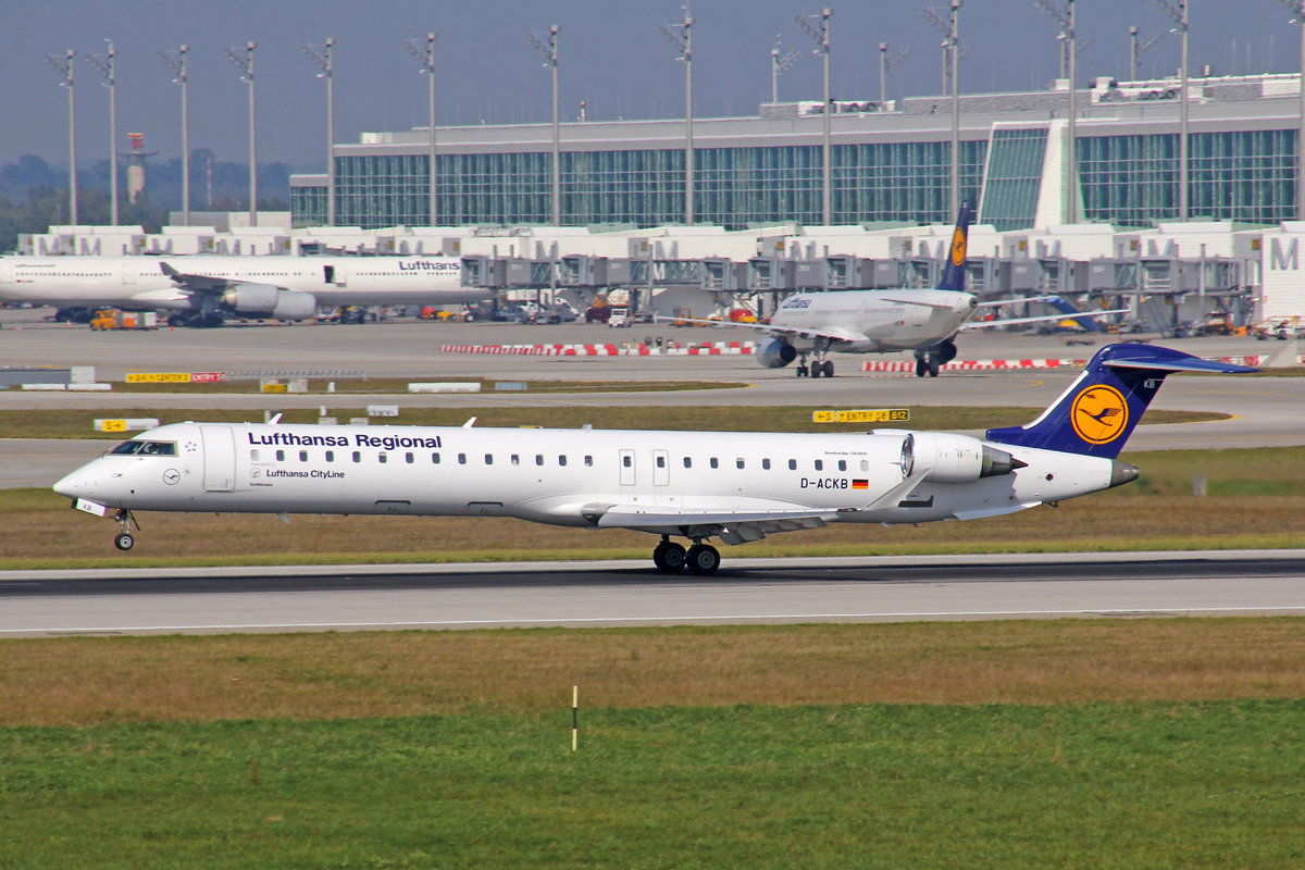 Lufthansa Regional, D-ACKB, Bombardier CRJ-900,  Schliersee , 25.September 2016, MUC München, Germany.