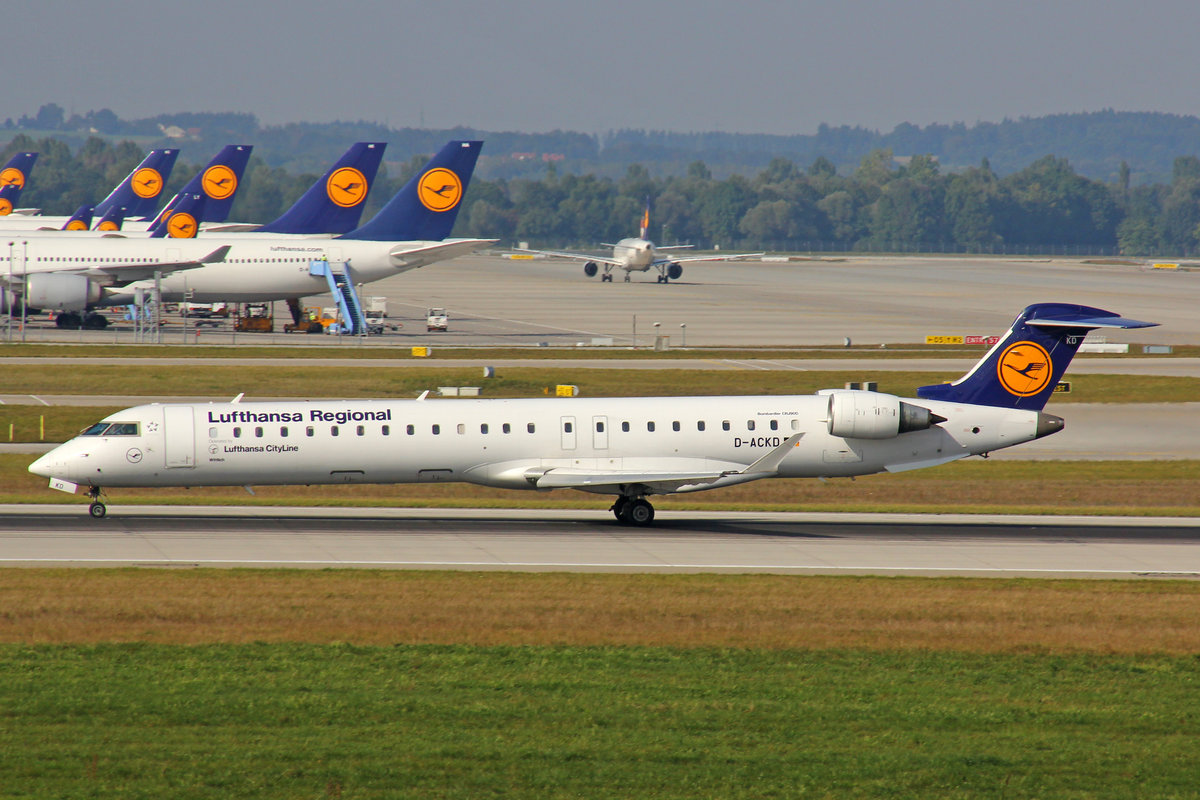 Lufthansa Regional, D-ACKD, Bombardier CRJ-900,  Wittlich , 25.September 2016, MUC München, Germany.