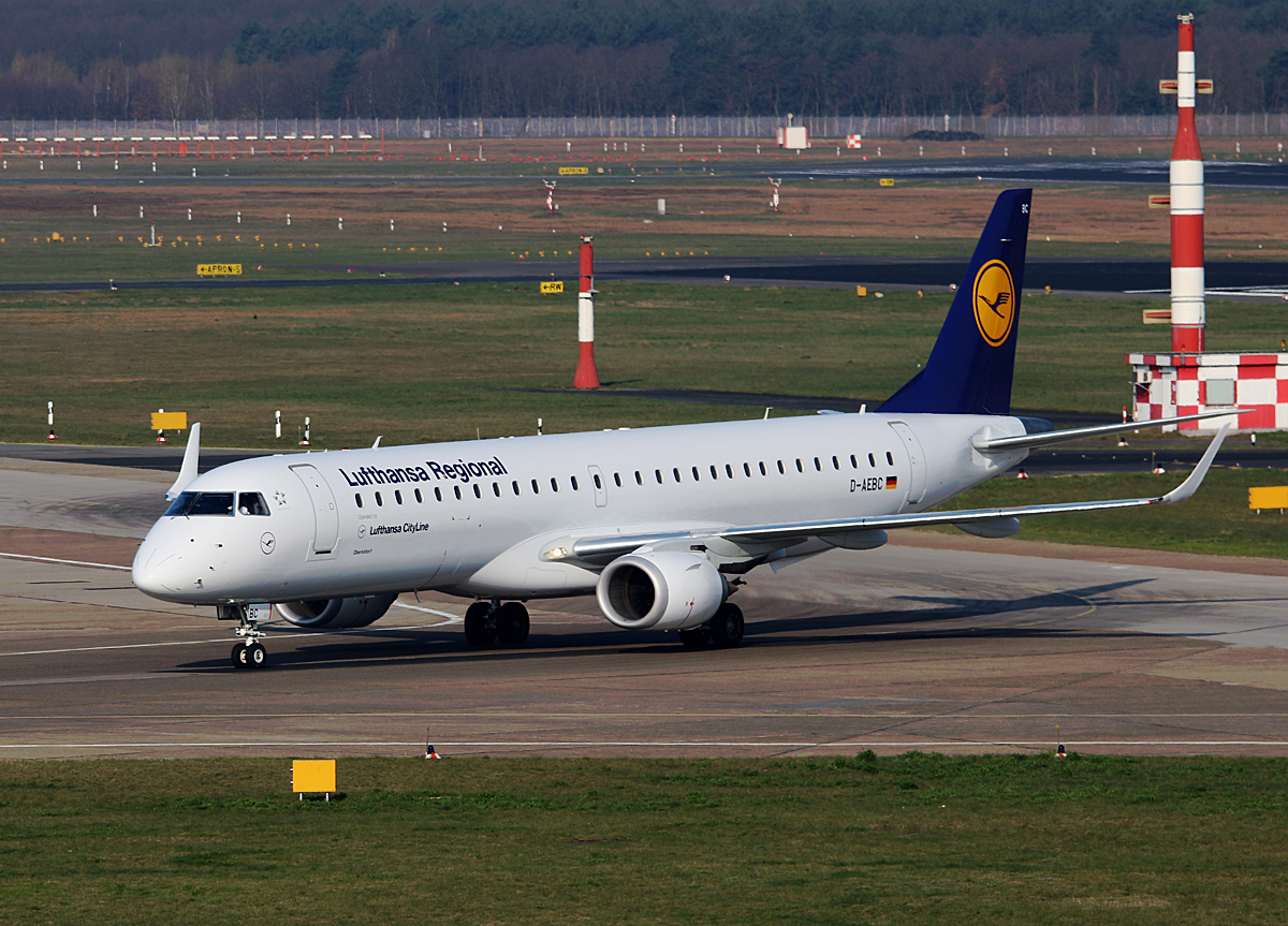 Lufthansa Regional(CityLine), ERJ-195-200LR, D-AEBC, TXL, 09.04.2016
